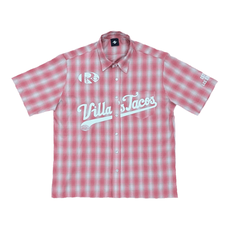 Plaid Villa's Tacos flannel shirt with pearl buttons