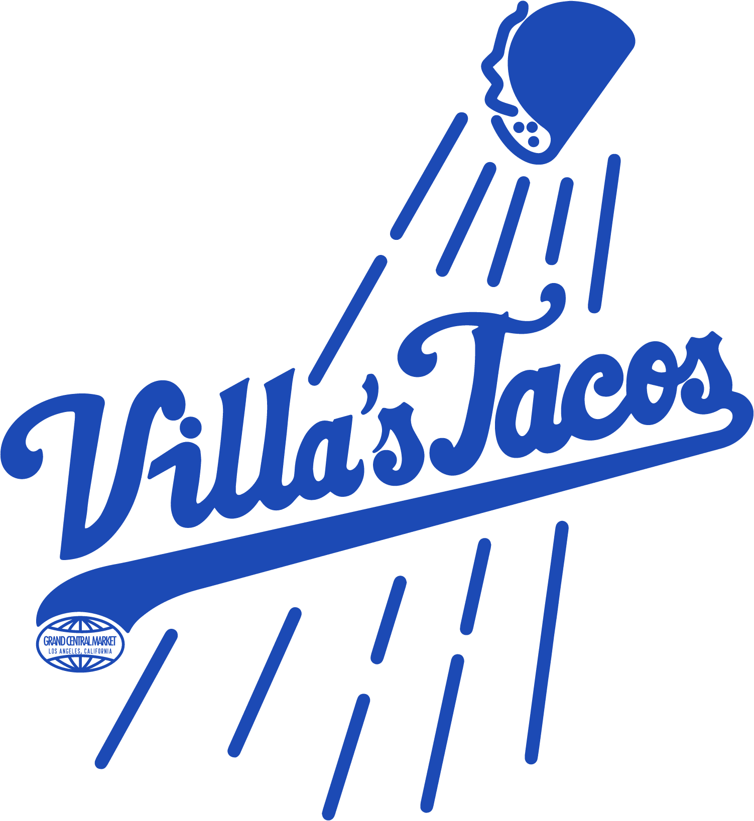 Villa's Tacos - Blue Logo