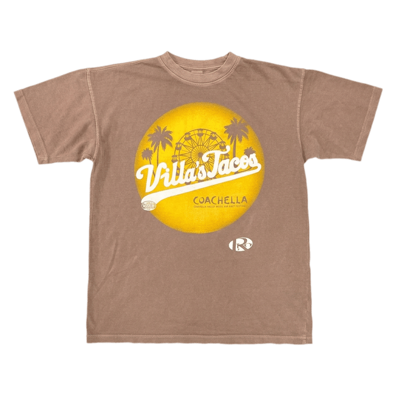 Rust Villa's Tacos Coachella souvenir T-shirt